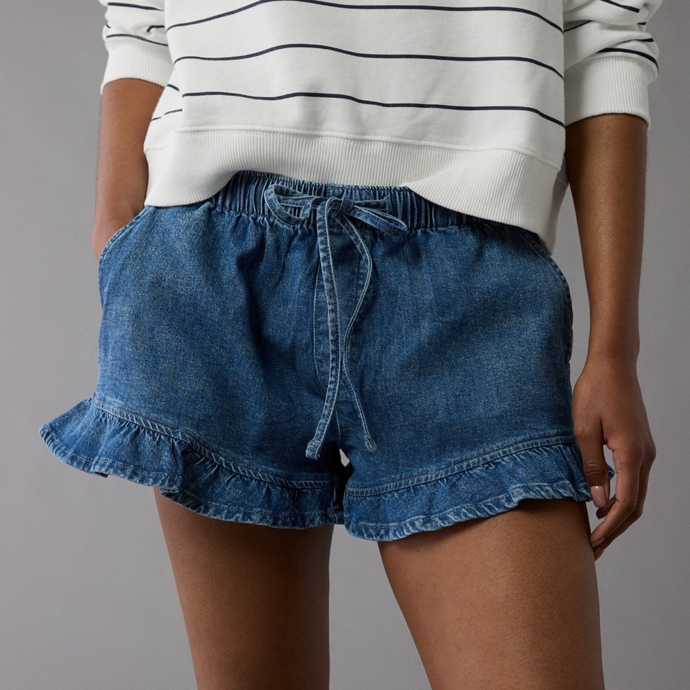 American Eagle Stretch Ruffle Short
